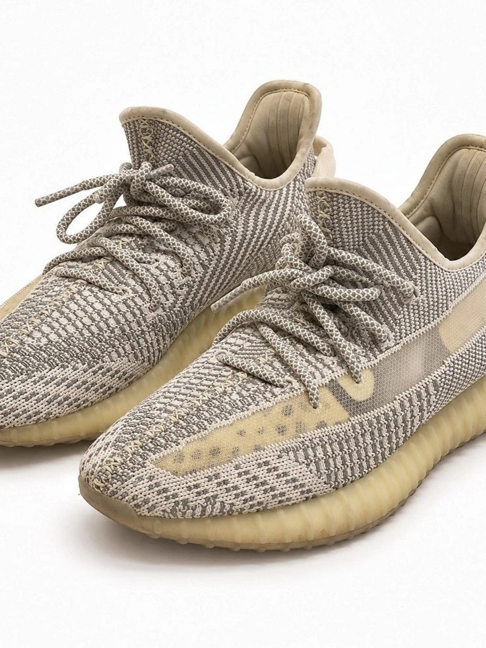 adidas Yeezy Boost 350 V2 Gray & Beige Sneakers US 11.5